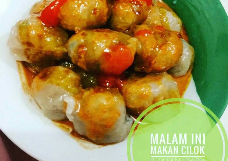 resep lengkap untuk Cilok bumbu kacang sederhana