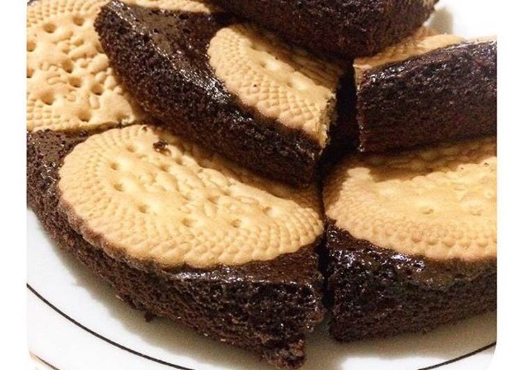 resep makanan Choco-marie sponge cake (pake mejikom)