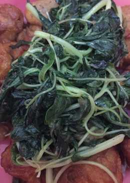Tumis Bayam Ayam Pok2 (Menu Diet Tanpa Nasi)