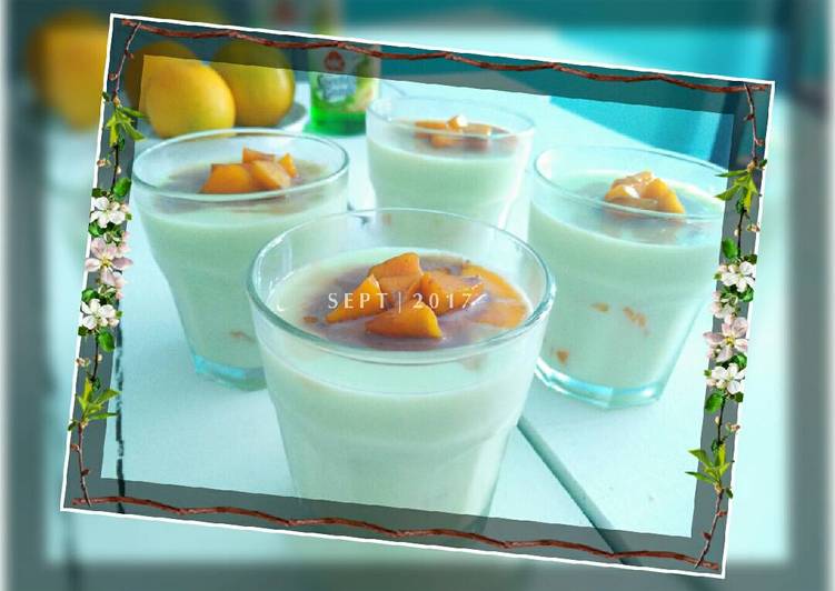 resep masakan Silky Pudding Mango Inside