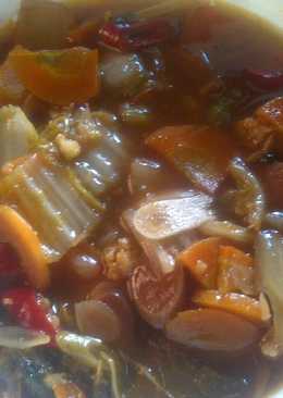 Capcay kuah sosis mudah dan sederhana