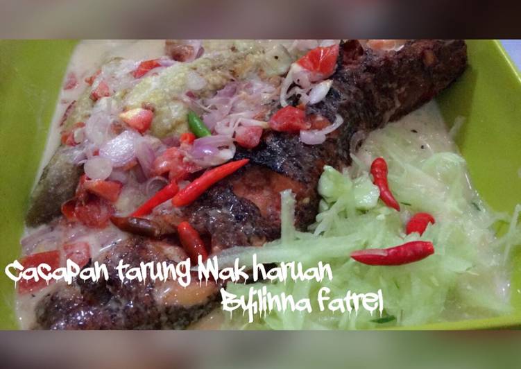 gambar untuk resep Cacapan tarung babanam iwak haruan(Ikan gabus)