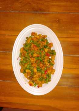 Tempe buncis masak margarin