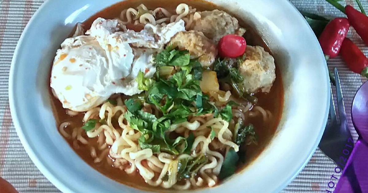 35 resep cara buat kuah ramen pedas enak dan sederhana 