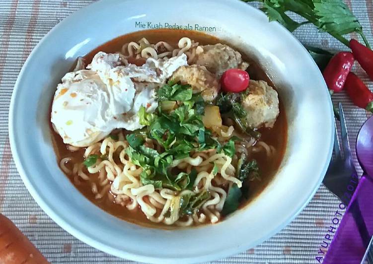 resep masakan Mie Kuah Pedas ala2 Ramen