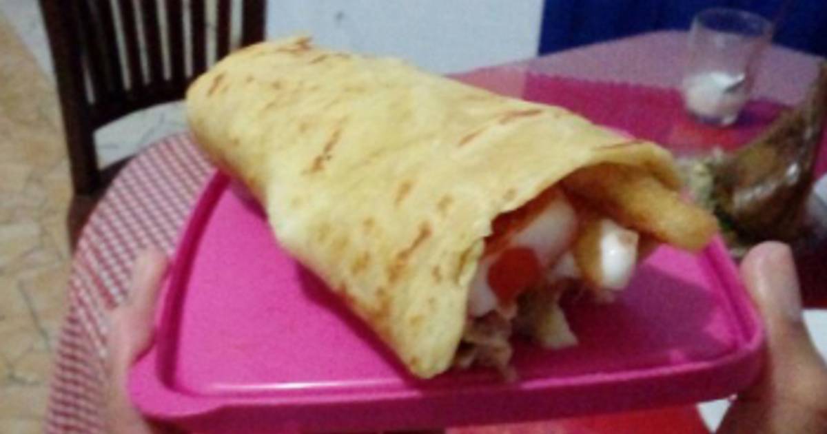 Resep Chicken Shawarma with French Fries / Kebab oleh Leli 