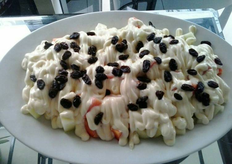 gambar untuk cara membuat Fruit Salad with SweetMayo