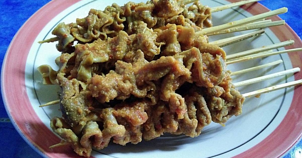 Resep Sate usus ayam ala angkringan ala Erna Dwi