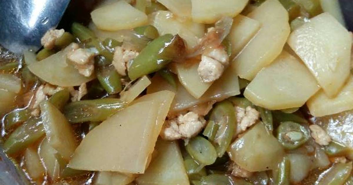 Resep TUMIS BUNCIS AYAM sedeeppp ala Maya Huang