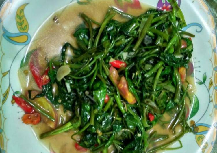 resep makanan Tumis Kangkung terasi bangka