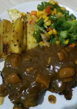 Steak Beef saos Jamur blackpaper