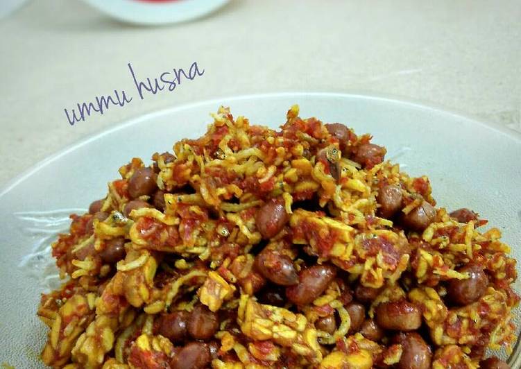 Resep Balado kering KTT (kacang teri tempe) Karya Novi Ummu Husna