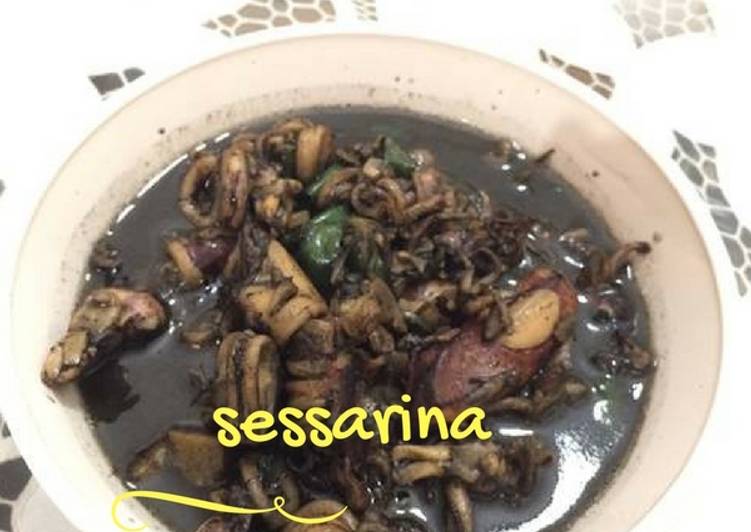 gambar untuk resep makanan Cumi Hitam Cabe Ijo