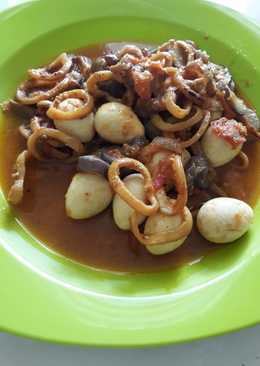 Cumi puyuh sambal terong