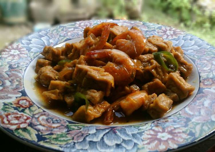 Resep Tumis Udang Tahu  Saus Tiram oleh Dapoer Sarie Cookpad