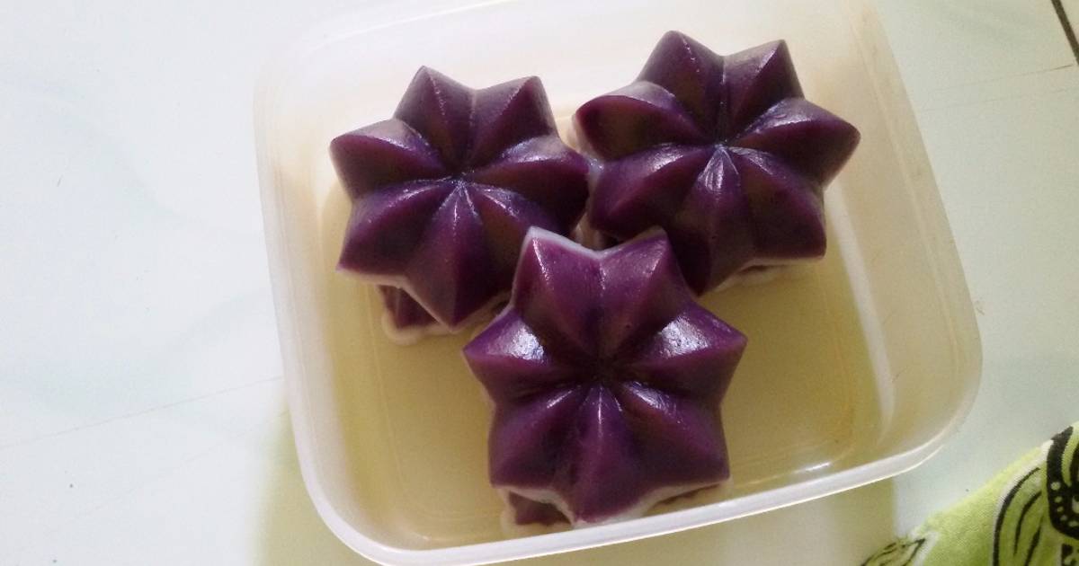 Resep Kue talam putih ungu