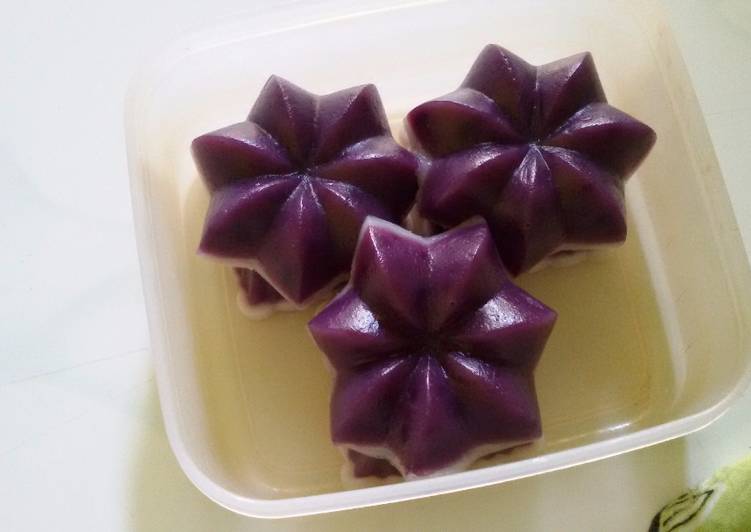 resep makanan Kue talam putih ungu