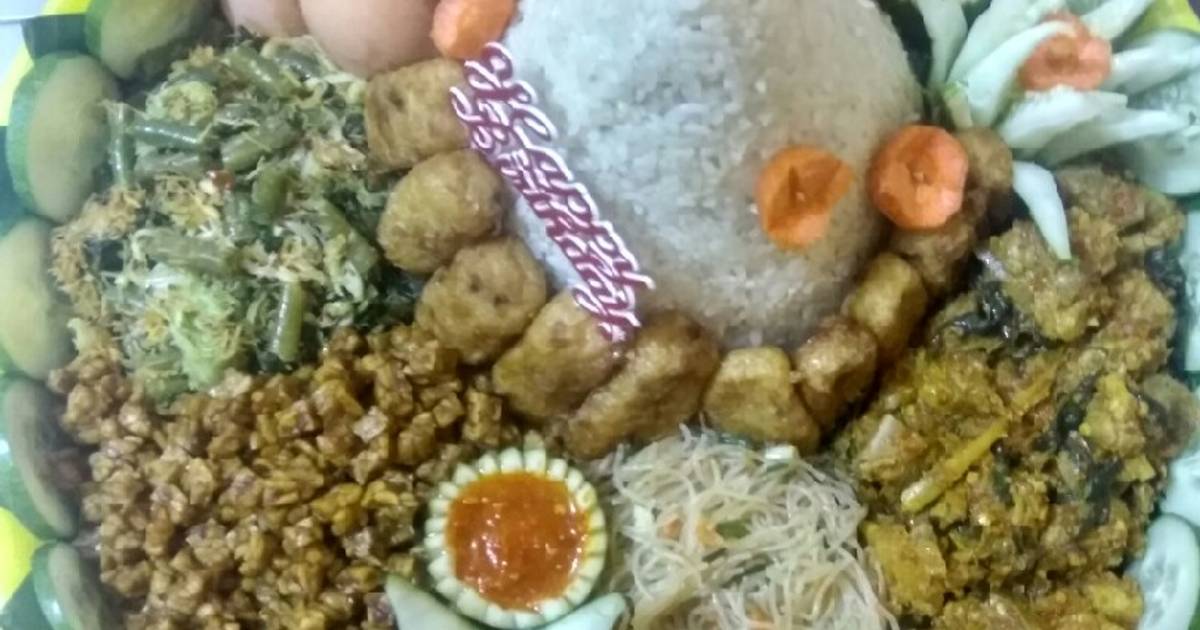 370 resep cara  membuat  tumpeng sederhana enak dan 