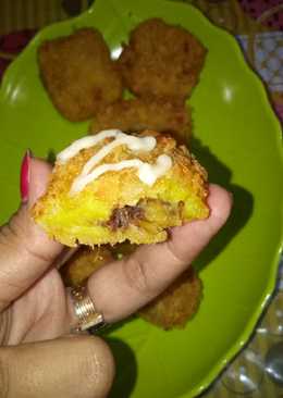 Kroket ubi madu isi coklat keju