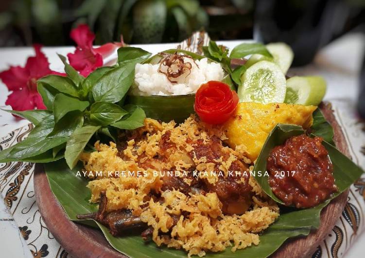 resep lengkap untuk Ayam Kremes