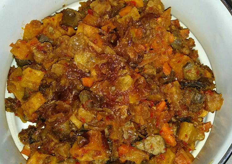 resep masakan Sambal goreng (kentang, tempe, wortel, ati ampela)