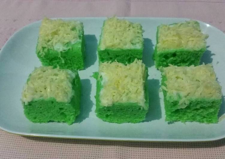 Resep Cake Pandan Potong Kiriman dari Bunda Bagus