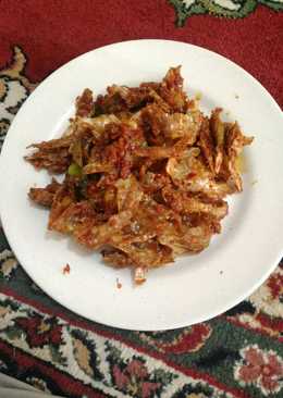 Balado ikan asin kering