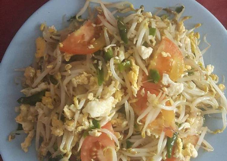 Resep Orak arik Tauge telur