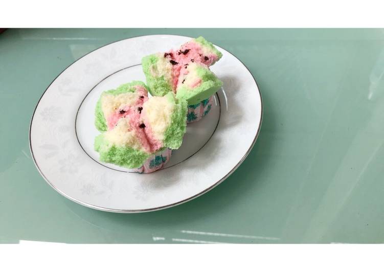 gambar untuk resep Bolu Kukus Semangka