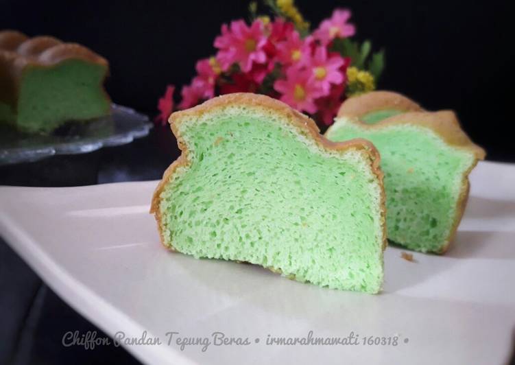 gambar untuk resep Chiffon Pandan Tepung Beras #pr_anekachiffon