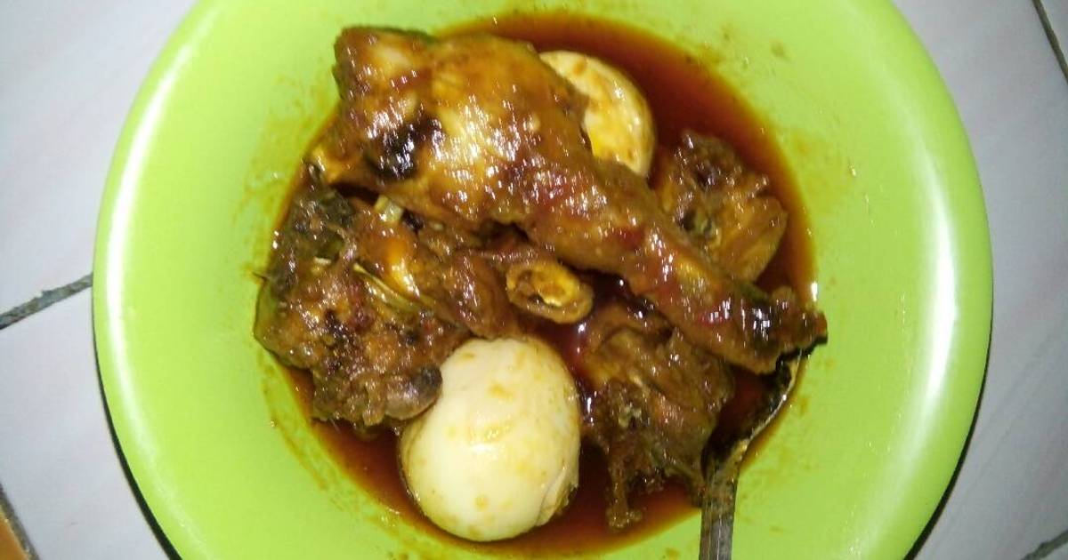 Resep Ayam goreng sambal telor terasi ala banyuasin ala Esy Handono