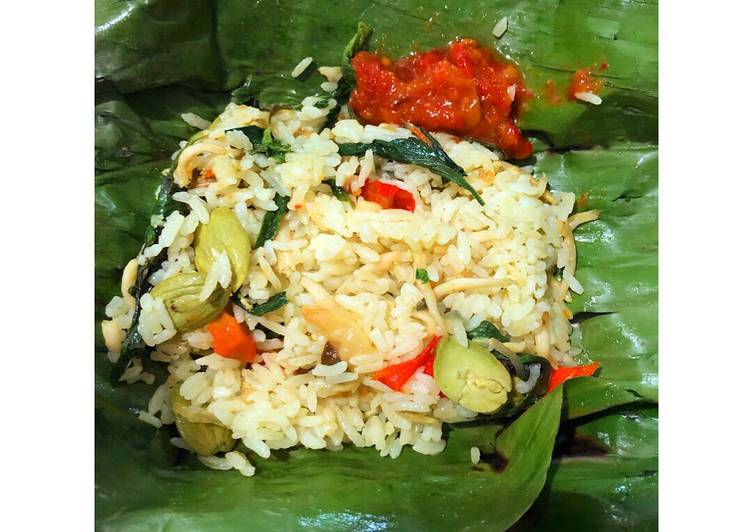 Resep Nasi Bakar Teri Daun Kemangi