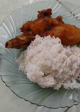 Ayam penyet sambal terasi