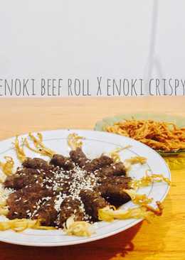 Enoki Beef Roll & Enoki Crispy