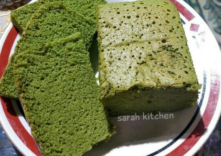 gambar untuk cara membuat Ogura Cake Green Tea