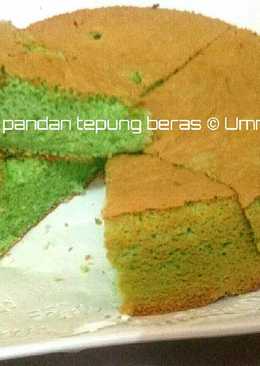 Chiffon pandan tepung beras (gluten free)