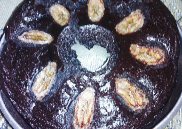 gambar untuk resep CAKE COKLAT PISANG eggless