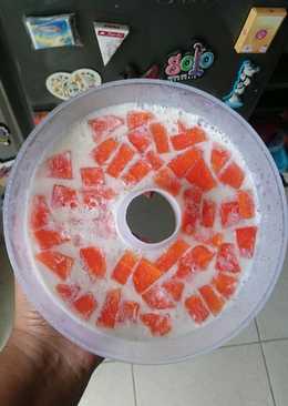 Puding santan pepaya