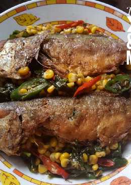 Tumis Peda Jagung & Daun Melinjo