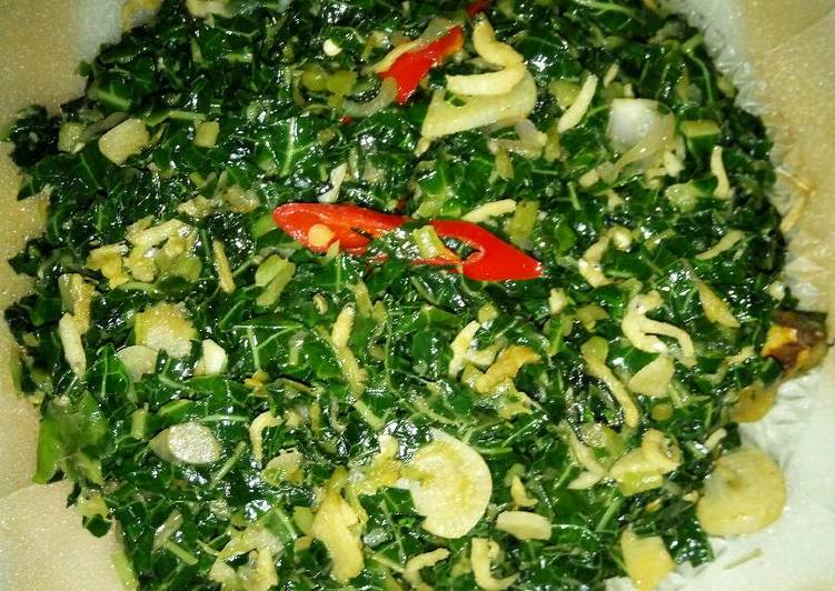 Resep Oseng daun pepaya teri no pahit oleh Retno Asih 