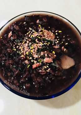 Bubur barley dan beras hitam