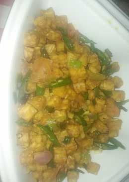 Tumis tempe cabe ijo