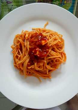 Spaghetti saus barbeque (BBQ)