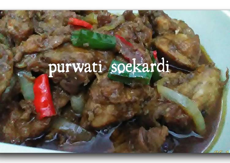 Ayam masak kecap cabe hijau pedass