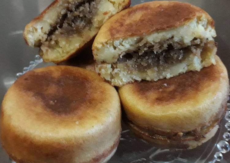 Resep Kue Imagawayaki isi unti kelapa Dari Eva Susanti Botutihe