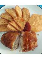 Chicken Cordon bleu ala solaria (ayam ham keju)