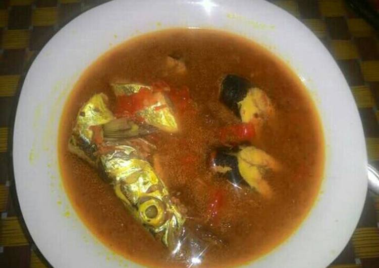 gambar untuk resep makanan Masakan Ikan kuah kuning asem pedas khas lombok