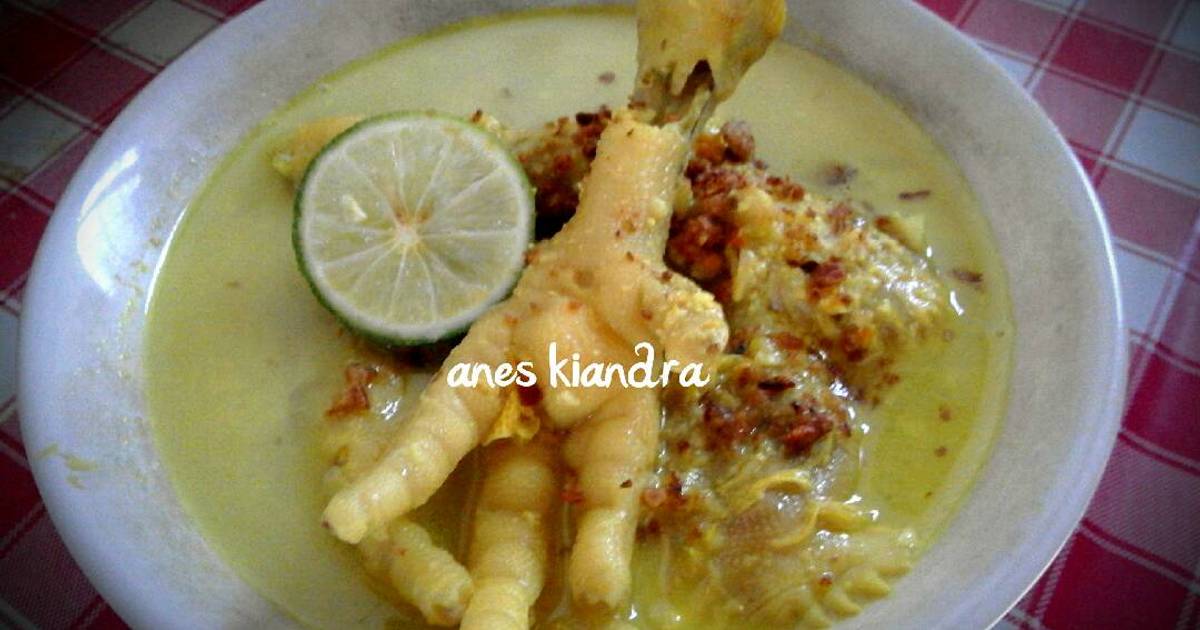 Resep Soto ceker ayam ala Anes Kiandra