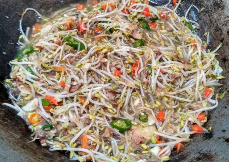 resep makanan Tumis Tauge ikan asin