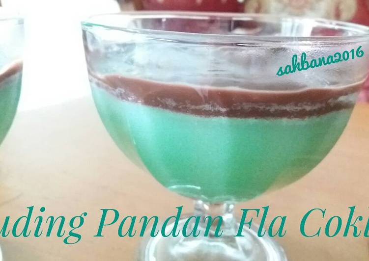 Cara Membuat Puding  Pandan Dan Fla Resep  Bunda Rumahan